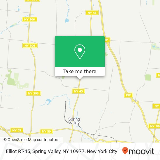 Mapa de Elliot RT-45, Spring Valley, NY 10977