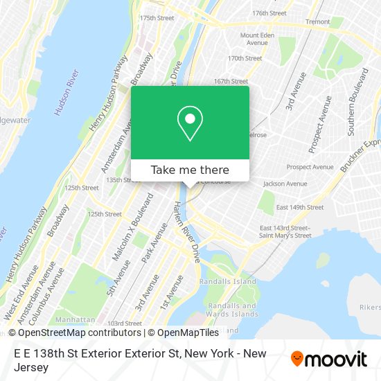 E E 138th St Exterior Exterior St map