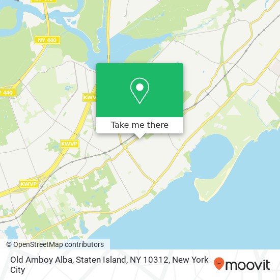 Mapa de Old Amboy Alba, Staten Island, NY 10312