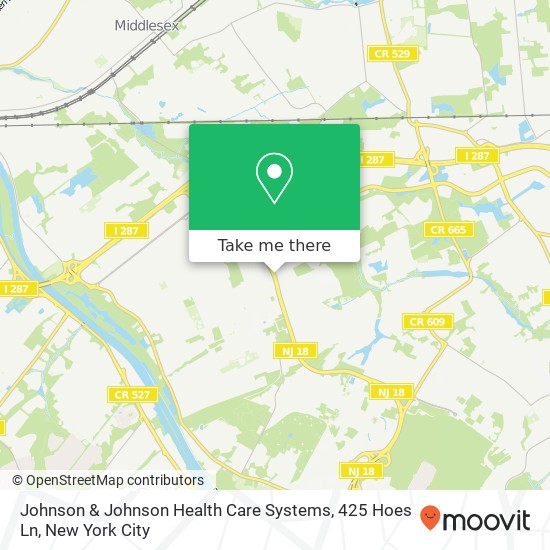 Johnson & Johnson Health Care Systems, 425 Hoes Ln map