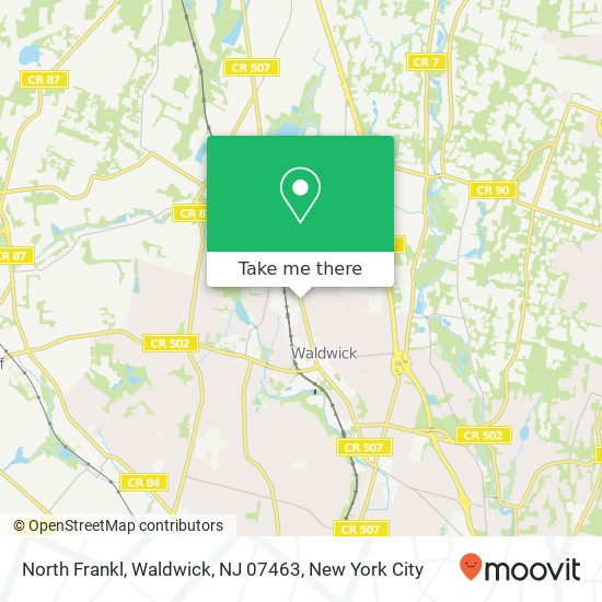 North Frankl, Waldwick, NJ 07463 map