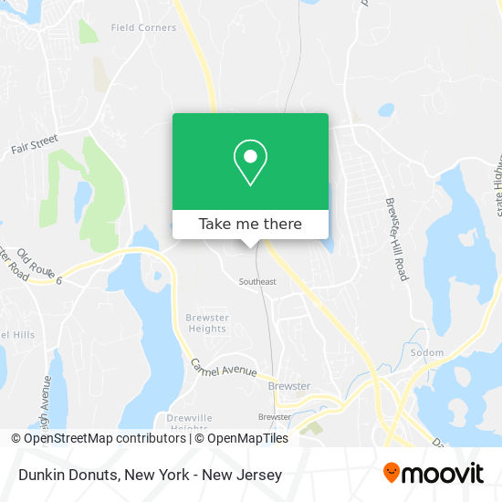 Dunkin Donuts map