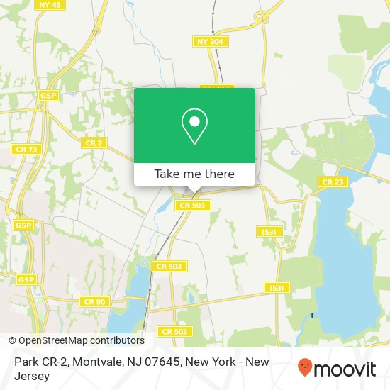 Mapa de Park CR-2, Montvale, NJ 07645