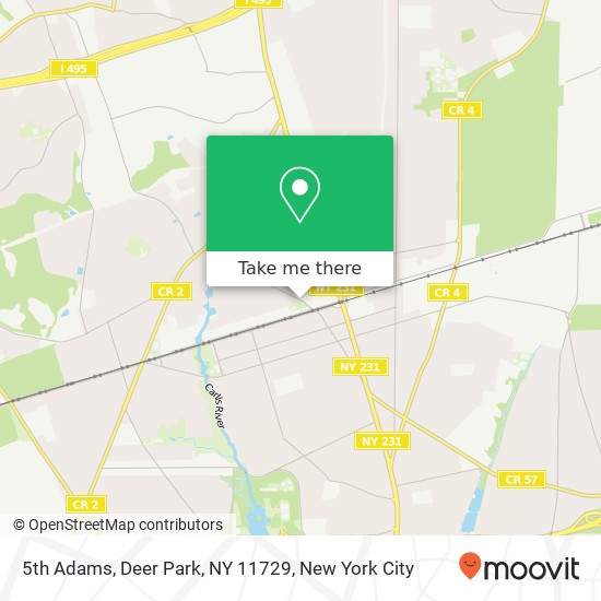 Mapa de 5th Adams, Deer Park, NY 11729