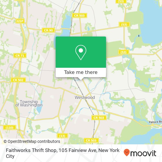 Faithworks Thrift Shop, 105 Fairview Ave map