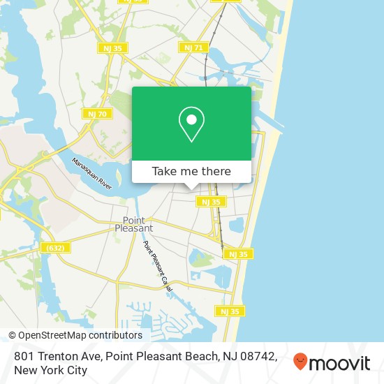 801 Trenton Ave, Point Pleasant Beach, NJ 08742 map