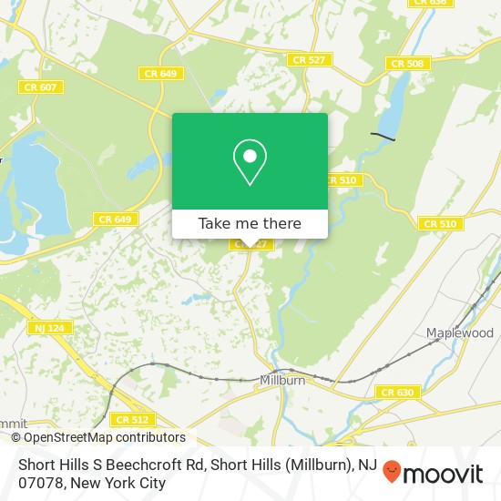 Short Hills S Beechcroft Rd, Short Hills (Millburn), NJ 07078 map