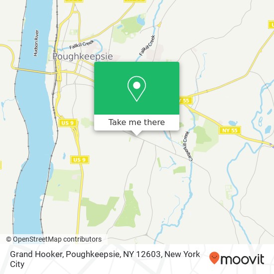 Mapa de Grand Hooker, Poughkeepsie, NY 12603