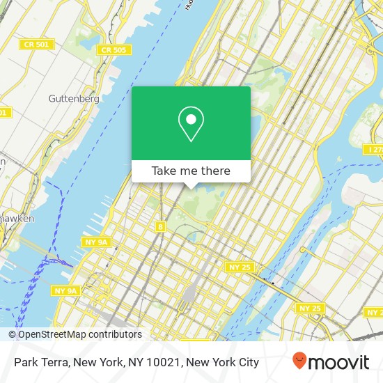 Park Terra, New York, NY 10021 map