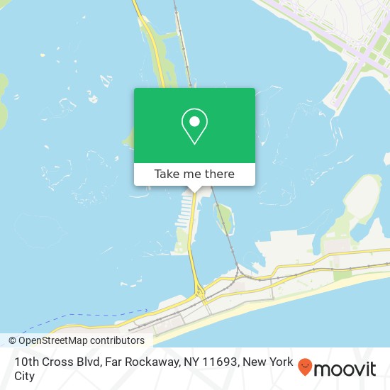Mapa de 10th Cross Blvd, Far Rockaway, NY 11693