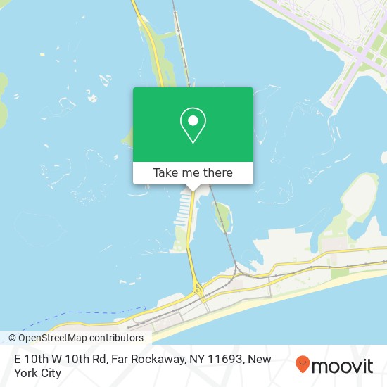 Mapa de E 10th W 10th Rd, Far Rockaway, NY 11693