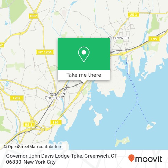 Mapa de Governor John Davis Lodge Tpke, Greenwich, CT 06830