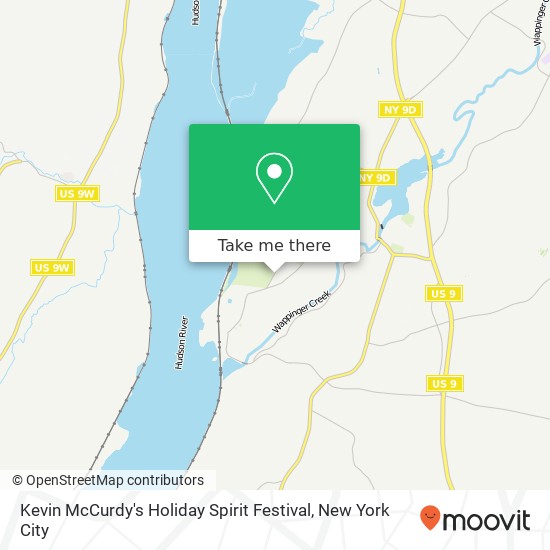 Mapa de Kevin McCurdy's Holiday Spirit Festival