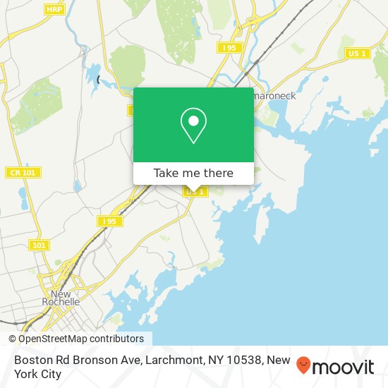 Boston Rd Bronson Ave, Larchmont, NY 10538 map