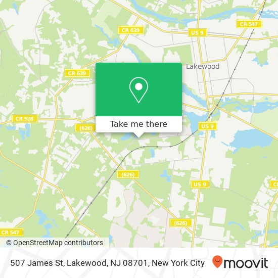 507 James St, Lakewood, NJ 08701 map