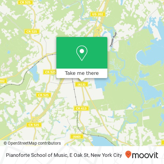 Mapa de Pianoforte School of Music, E Oak St