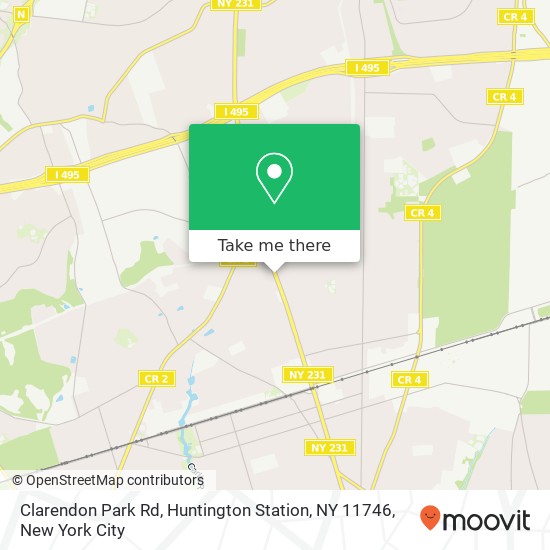Mapa de Clarendon Park Rd, Huntington Station, NY 11746