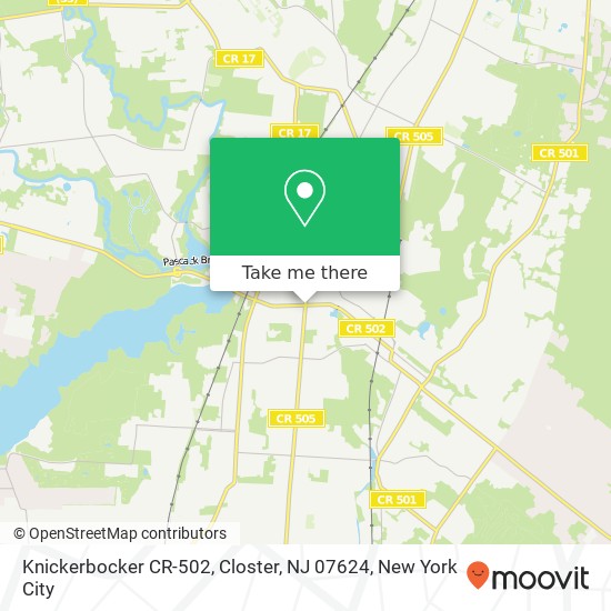 Knickerbocker CR-502, Closter, NJ 07624 map