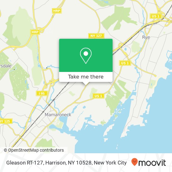 Gleason RT-127, Harrison, NY 10528 map