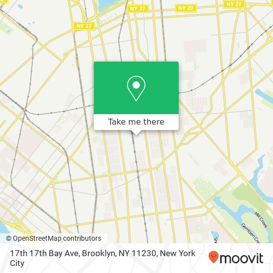 17th 17th Bay Ave, Brooklyn, NY 11230 map