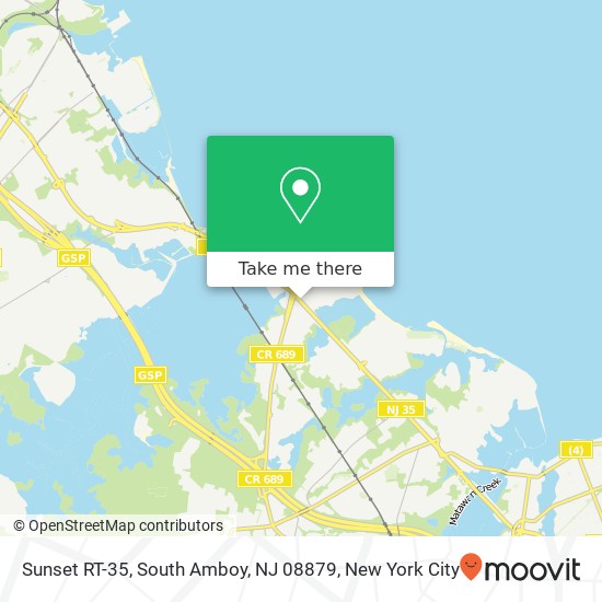 Mapa de Sunset RT-35, South Amboy, NJ 08879