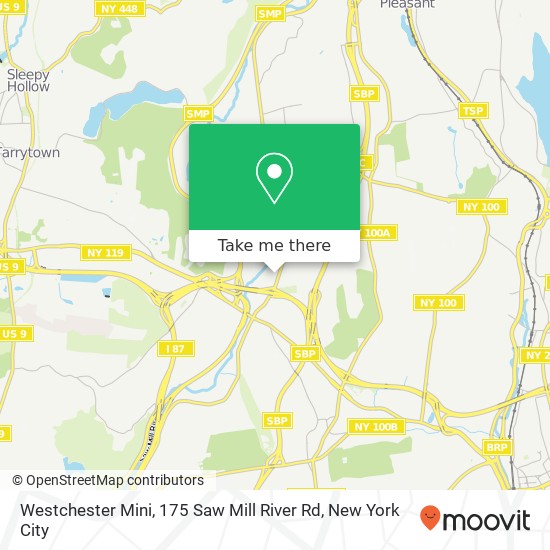 Mapa de Westchester Mini, 175 Saw Mill River Rd