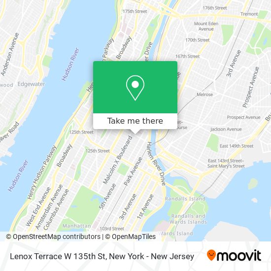 Mapa de Lenox Terrace W 135th St