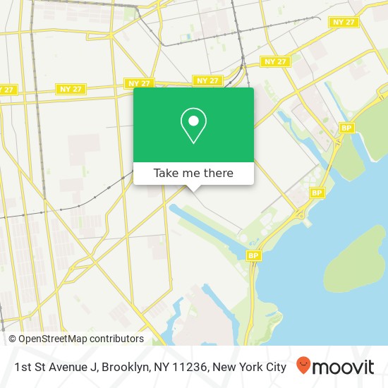 1st St Avenue J, Brooklyn, NY 11236 map