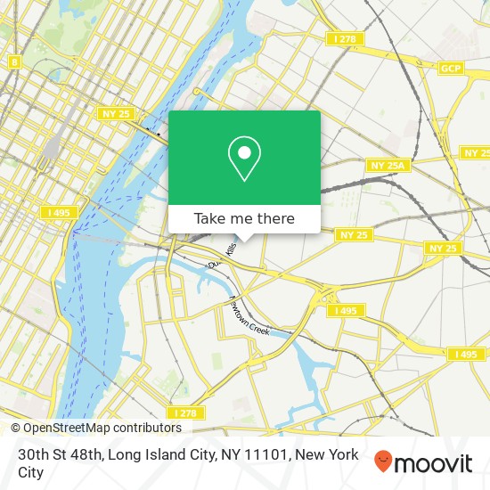 Mapa de 30th St 48th, Long Island City, NY 11101