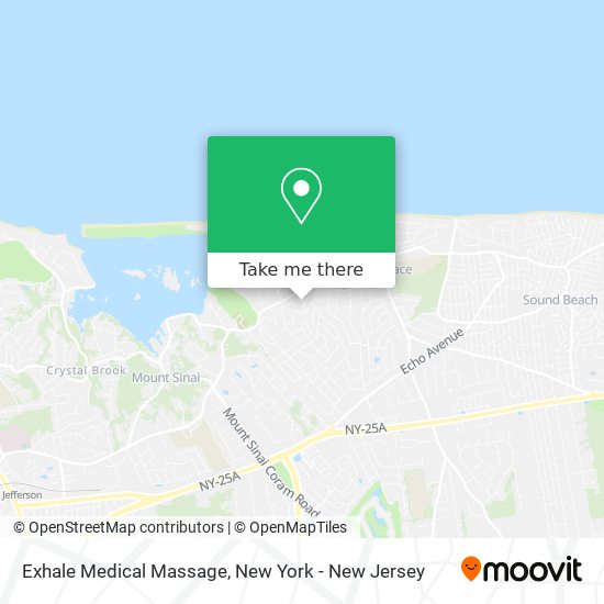 Exhale Medical Massage map