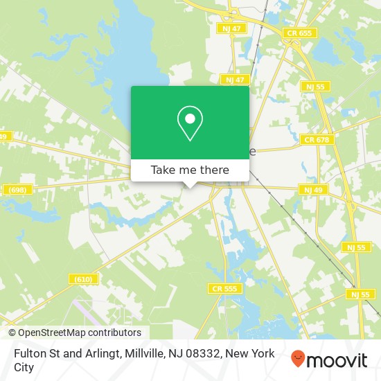 Fulton St and Arlingt, Millville, NJ 08332 map