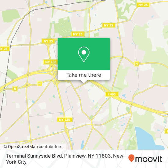 Mapa de Terminal Sunnyside Blvd, Plainview, NY 11803