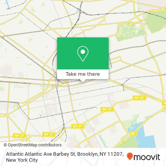 Atlantic Atlantic Ave Barbey St, Brooklyn, NY 11207 map