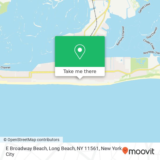 E Broadway Beach, Long Beach, NY 11561 map