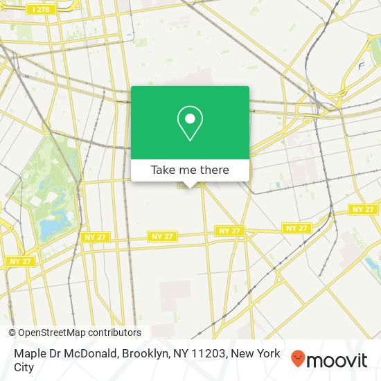 Maple Dr McDonald, Brooklyn, NY 11203 map