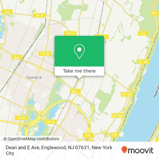 Mapa de Dean and E Ave, Englewood, NJ 07631
