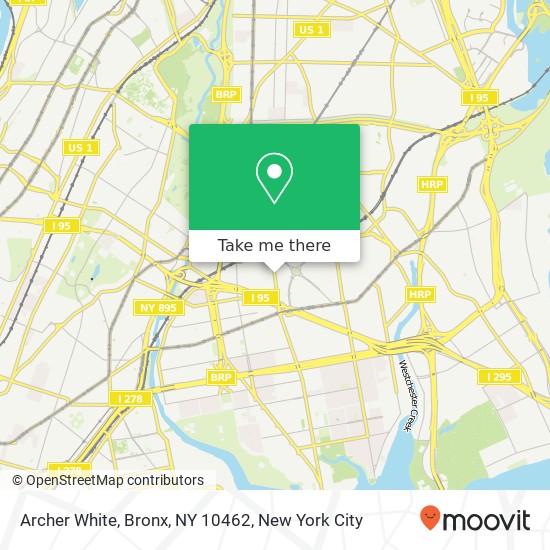 Mapa de Archer White, Bronx, NY 10462