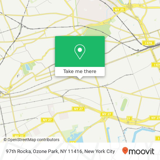 Mapa de 97th Rocka, Ozone Park, NY 11416