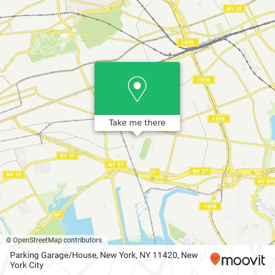 Parking Garage / House, New York, NY 11420 map