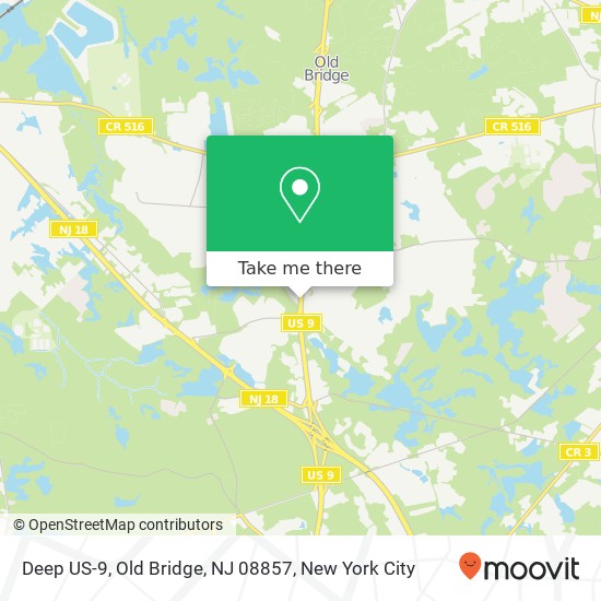 Mapa de Deep US-9, Old Bridge, NJ 08857