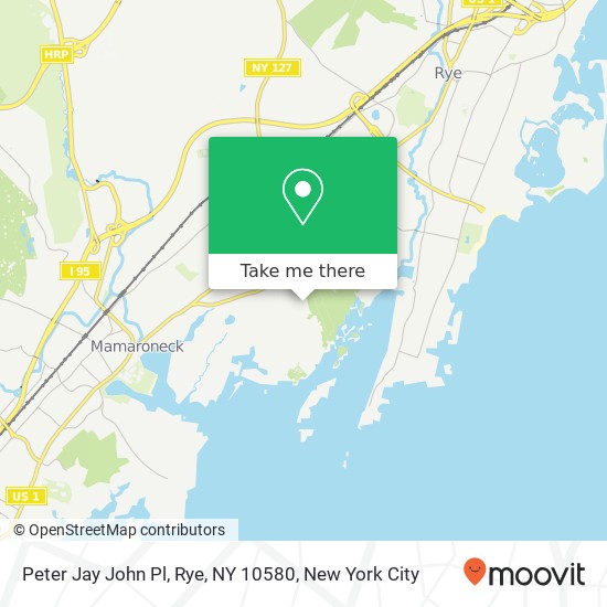 Mapa de Peter Jay John Pl, Rye, NY 10580