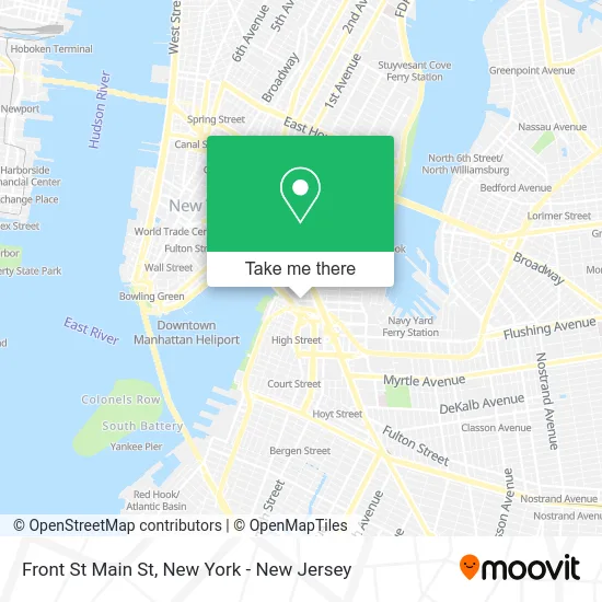 Front St Main St map