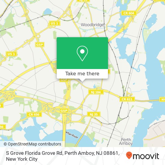 S Grove Florida Grove Rd, Perth Amboy, NJ 08861 map