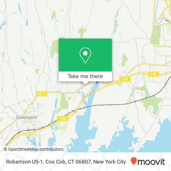 Mapa de Robertson US-1, Cos Cob, CT 06807