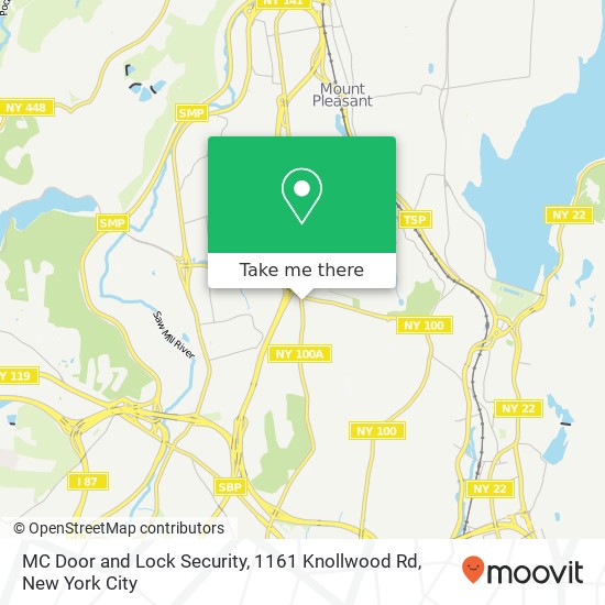 MC Door and Lock Security, 1161 Knollwood Rd map