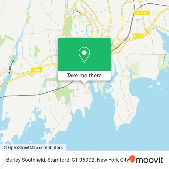 Mapa de Burley Southfield, Stamford, CT 06902