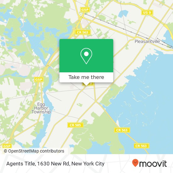 Mapa de Agents Title, 1630 New Rd