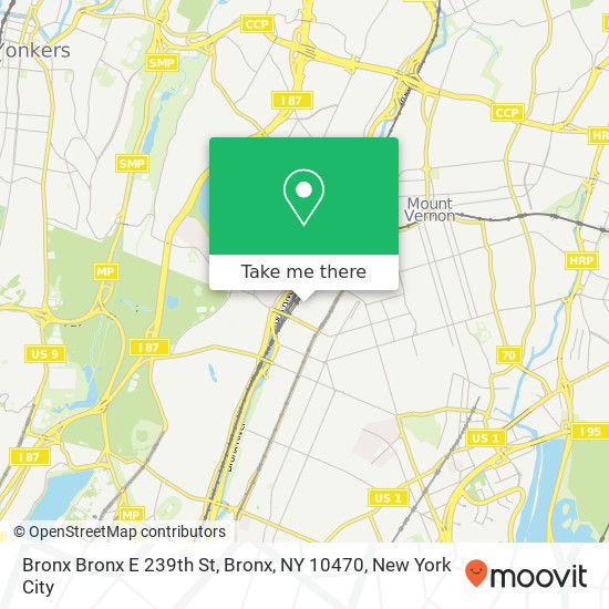 Mapa de Bronx Bronx E 239th St, Bronx, NY 10470