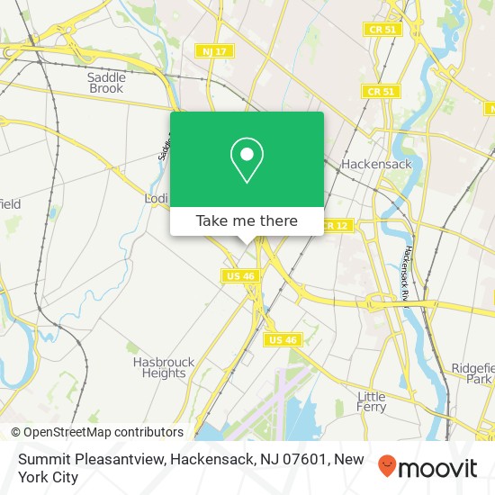 Summit Pleasantview, Hackensack, NJ 07601 map