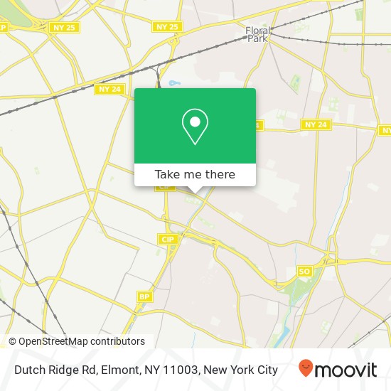 Mapa de Dutch Ridge Rd, Elmont, NY 11003